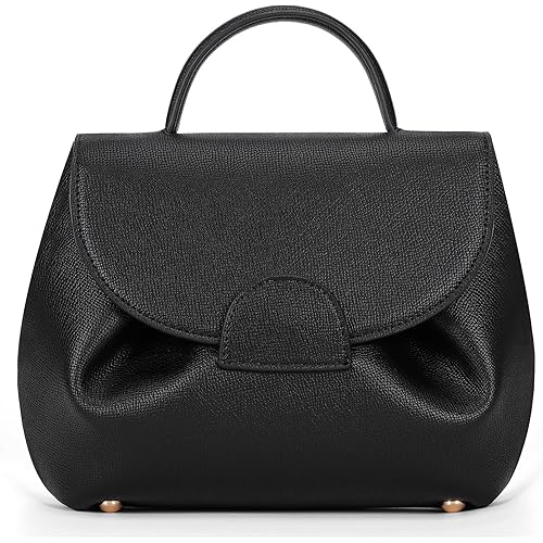 HICARRY Small Top Handle Bag Crossbody Bags Purses for Women Designer Luxury Mini Faux Leather Shoulder Bag Handbag Satchels, Black