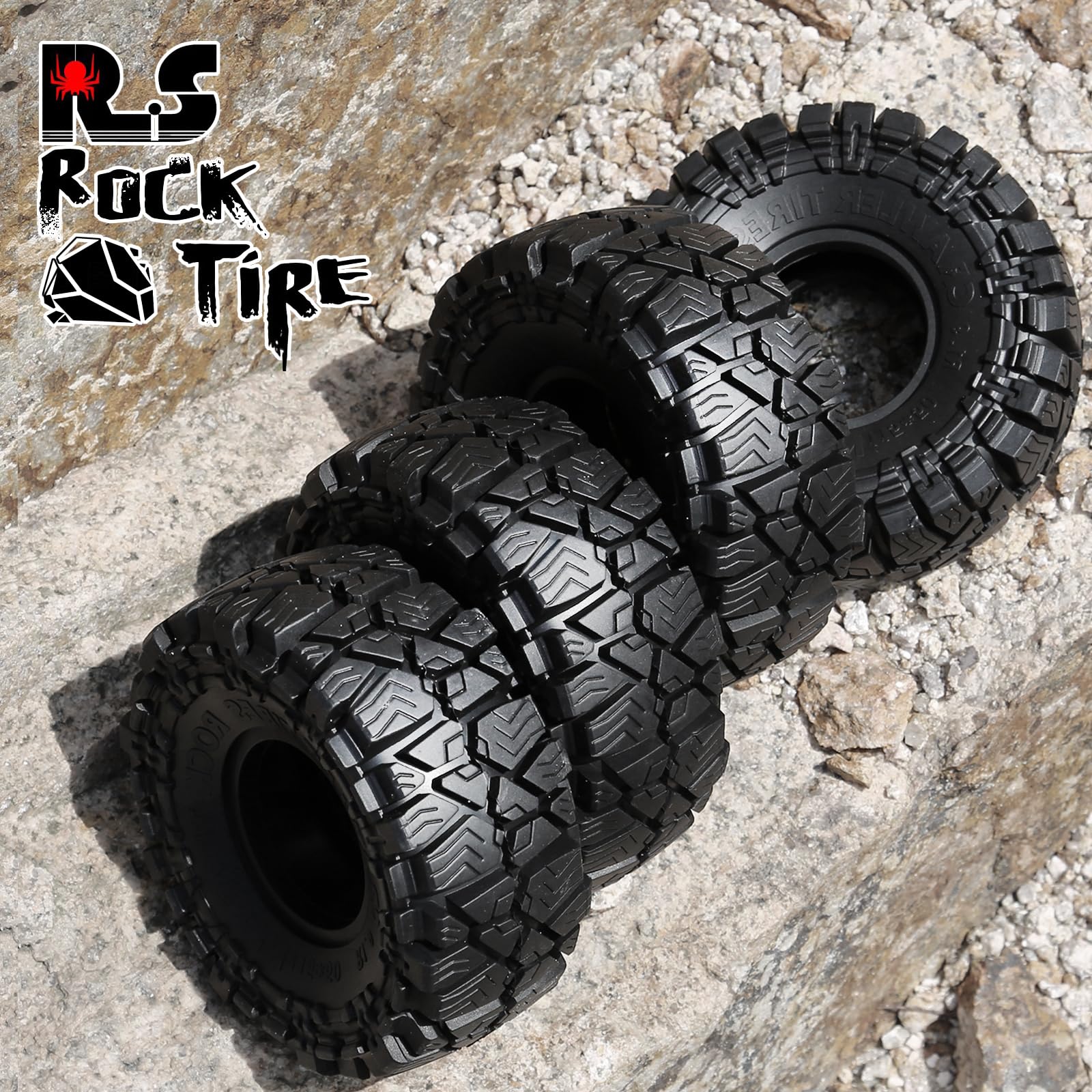 Amazon | WLYEJEA 4個 1.9インチ RCマッドスリンガータイヤ 115mm RC