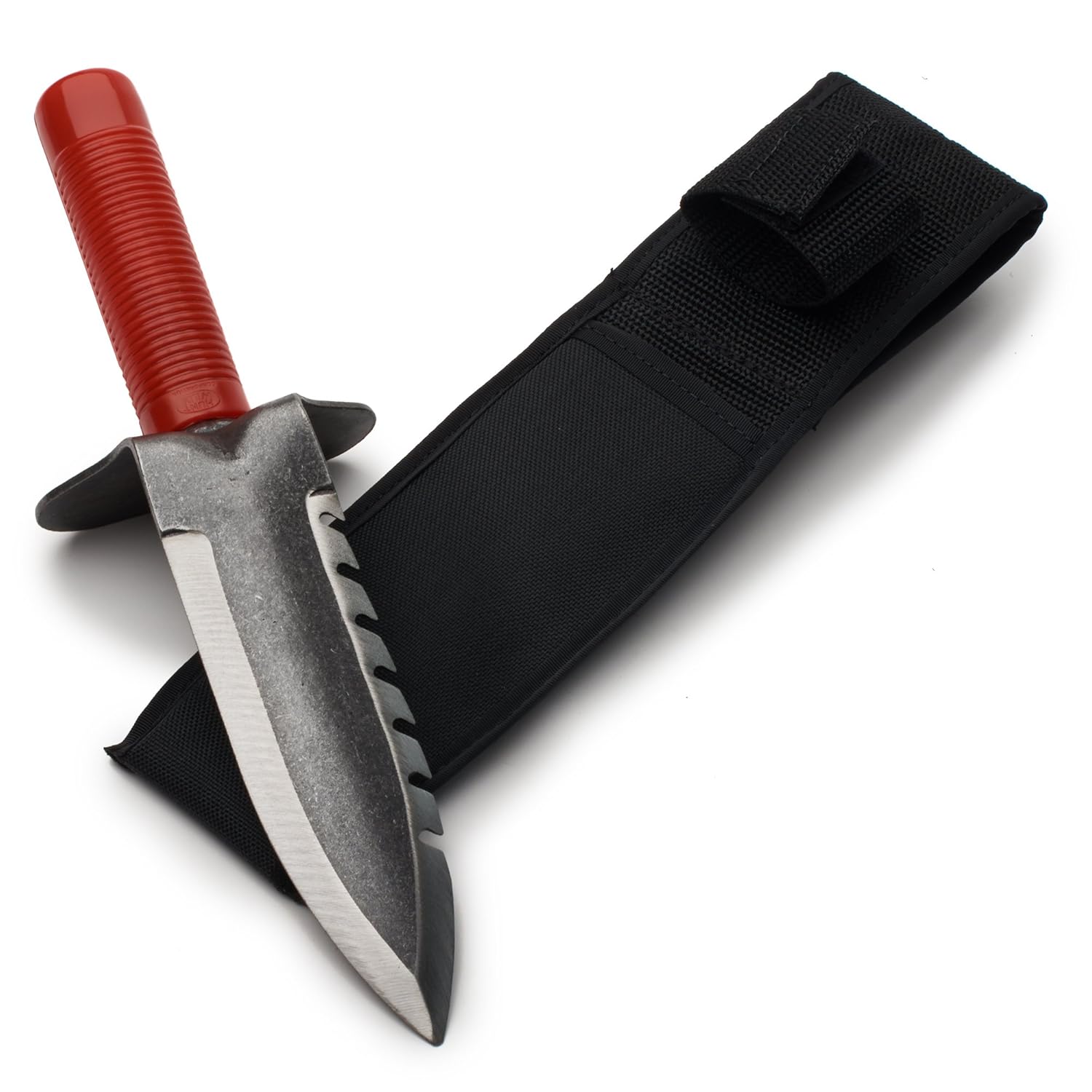 Kings County Tools Pro Gardening Knife - 12” Hori Hori Garden Knife with Sharp 7” Serrated Alloy Steel Blade and Hand Guard - Multipurpose Digging and Weed Puller Garden Tool - Gardening Tools