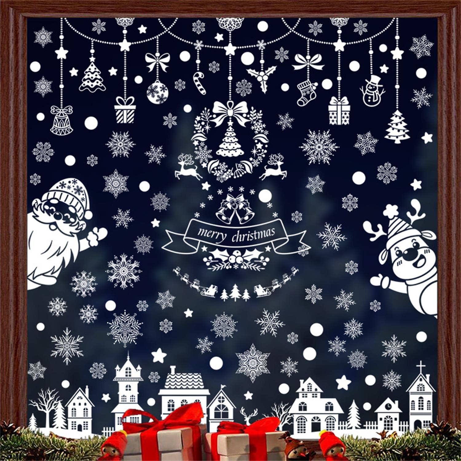Adhesivos De Navidad Para Ventanas De Vidrio Adhesivos De Navidad Para Ventanas De Vidrio