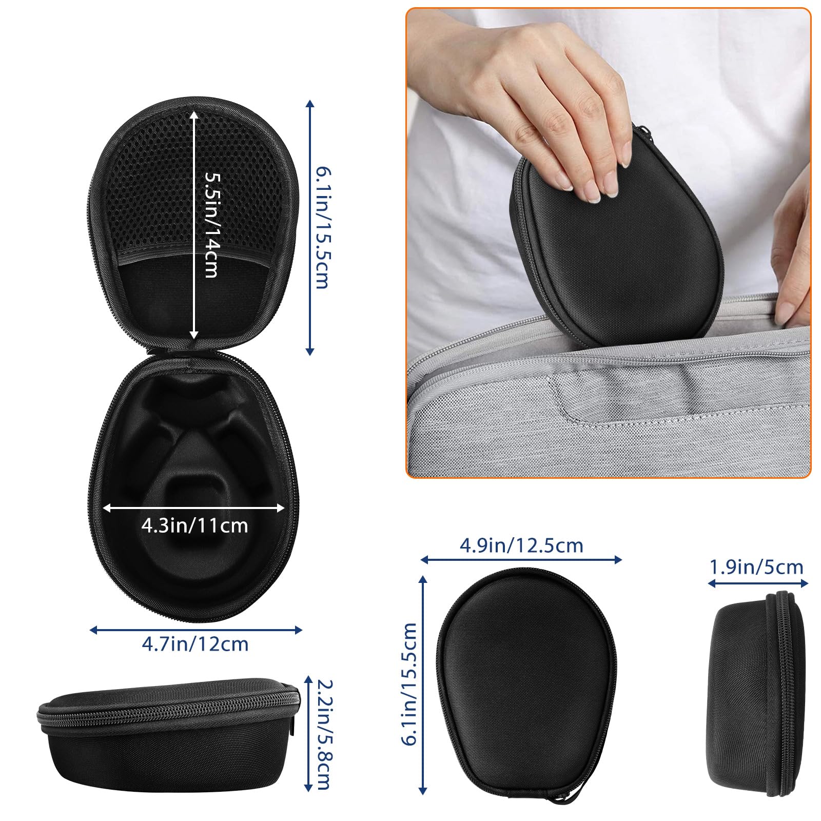 Amazon | iMangoo 耐衝撃キャリーケース SHOKZ骨伝導ヘッドホン用