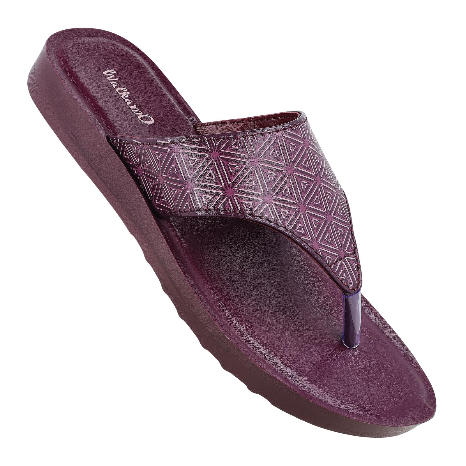 WALKAROO Sandal For Womens|Light Weight and Comfortable|WL7168 - Dark Grape (B0D7C837LX) Amazon Price History, Amazon Price Tracker