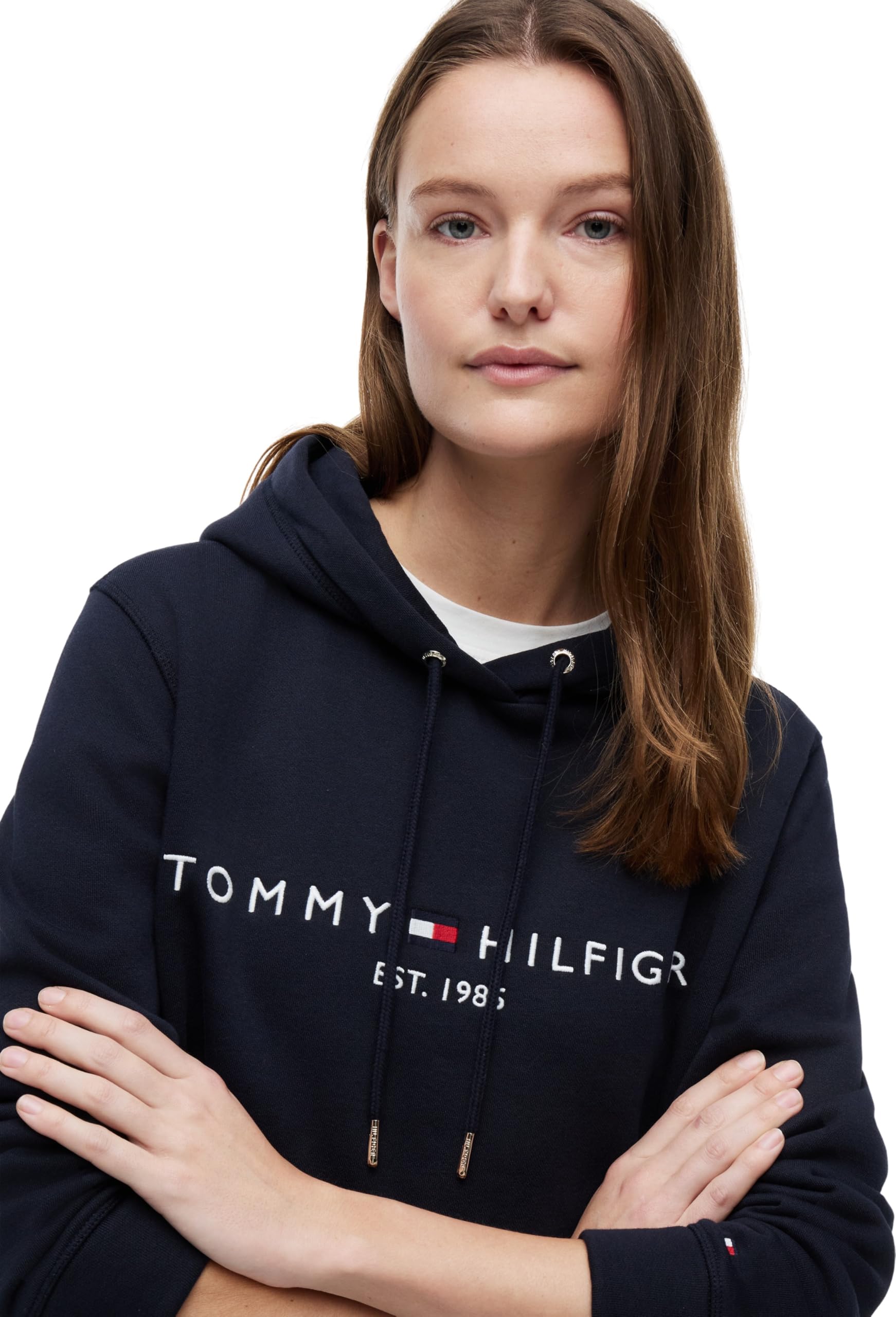 Tommy Hilfiger Donna Felpa Heritage con Cappuccio