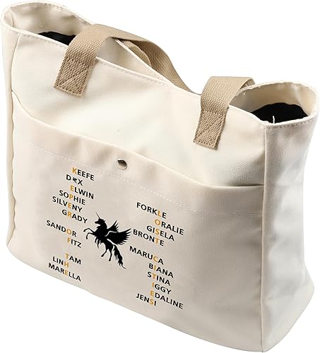 Miniatura 7 de PXTIDY Bolsa de maquillaje Team Foster Kee-fe Keeper of the Lost Cities Personajes Tote Bag KOTLC Novela Inspirado en Bookish Gift