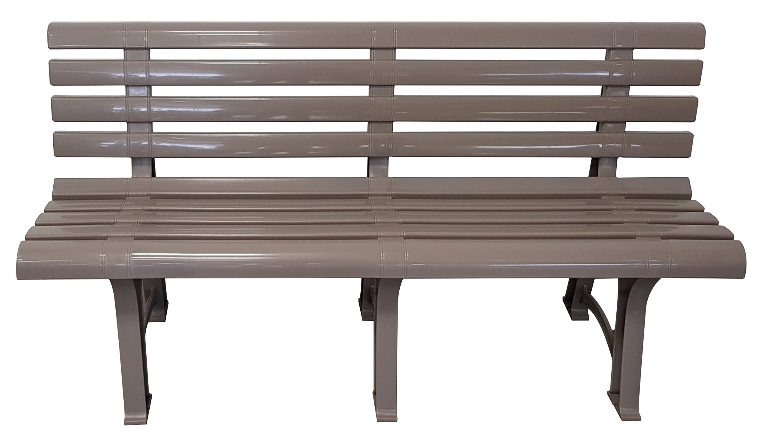 Panchina Atena Tortora in Resina, Dimensioni: 73x150x51 cm