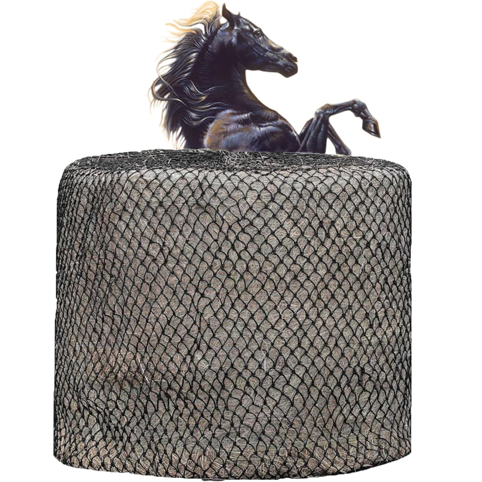 Balle Di Fieno Commoventi Del Trattore Moderno Immagine Stock