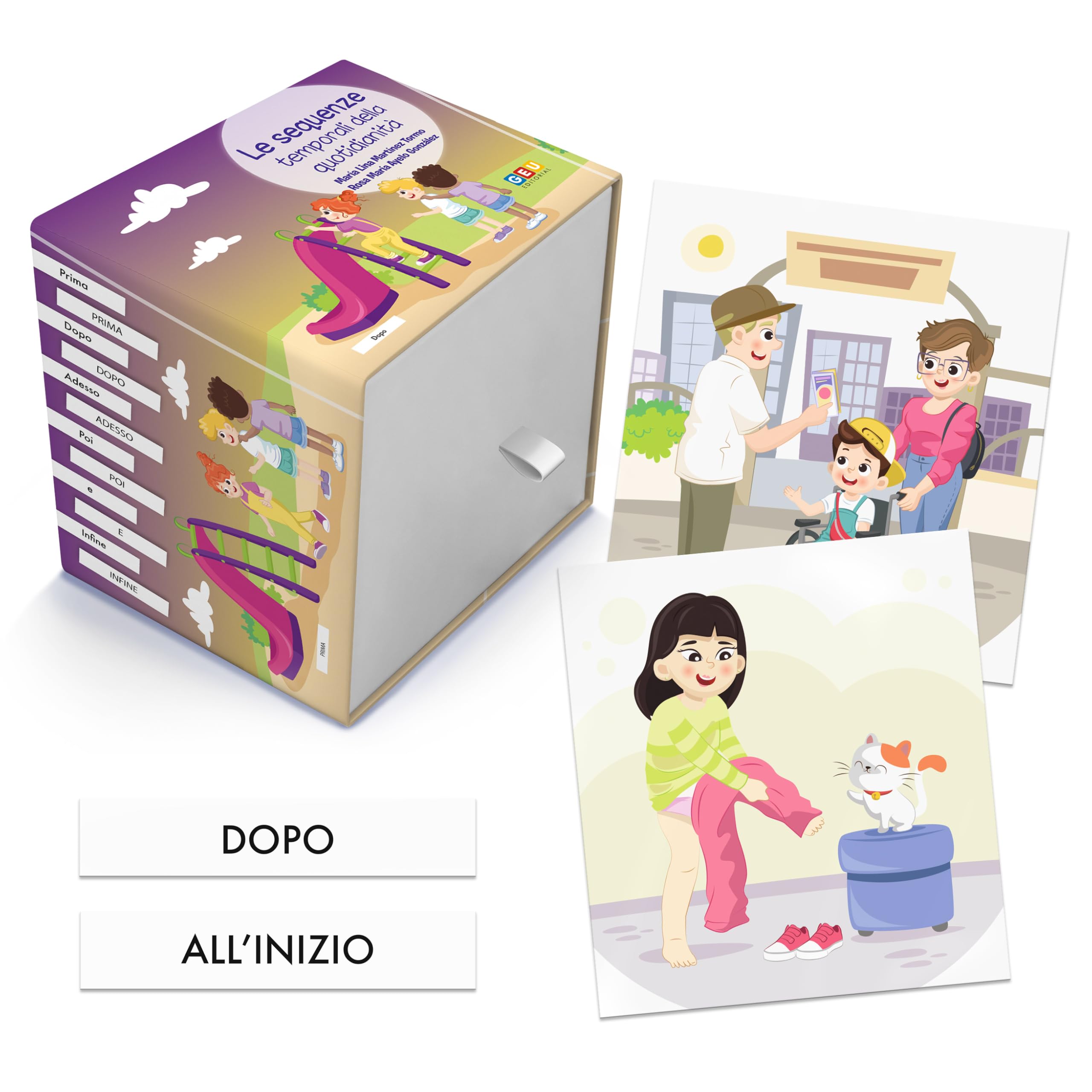 Giochi Autismo Bambini 3 Anni Sequenze Temporali Sviluppo Linguaggio Pensiero Logico - Editoriale GEU