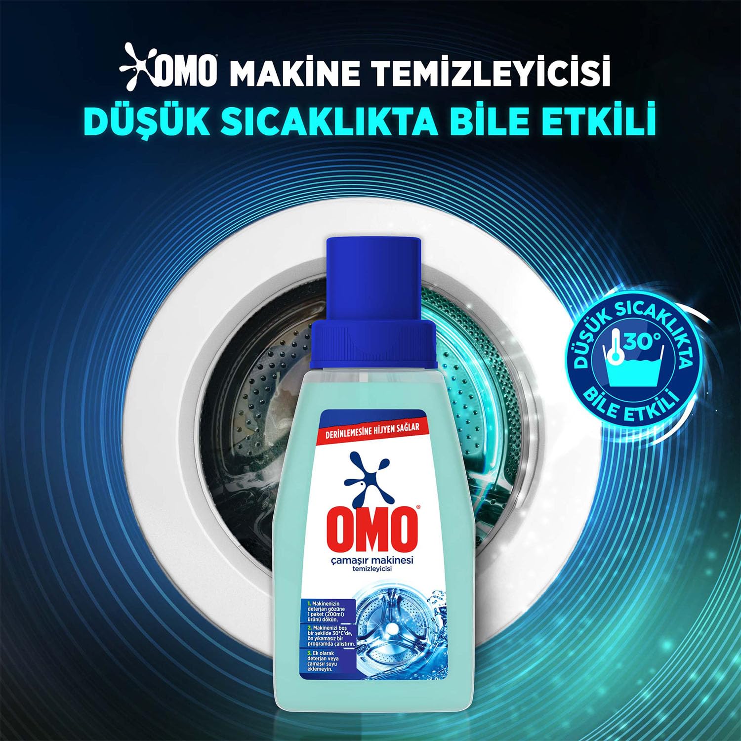 Omo Çamaşır Makinesi Temizleyicisi Çam Esintisi 400 ml