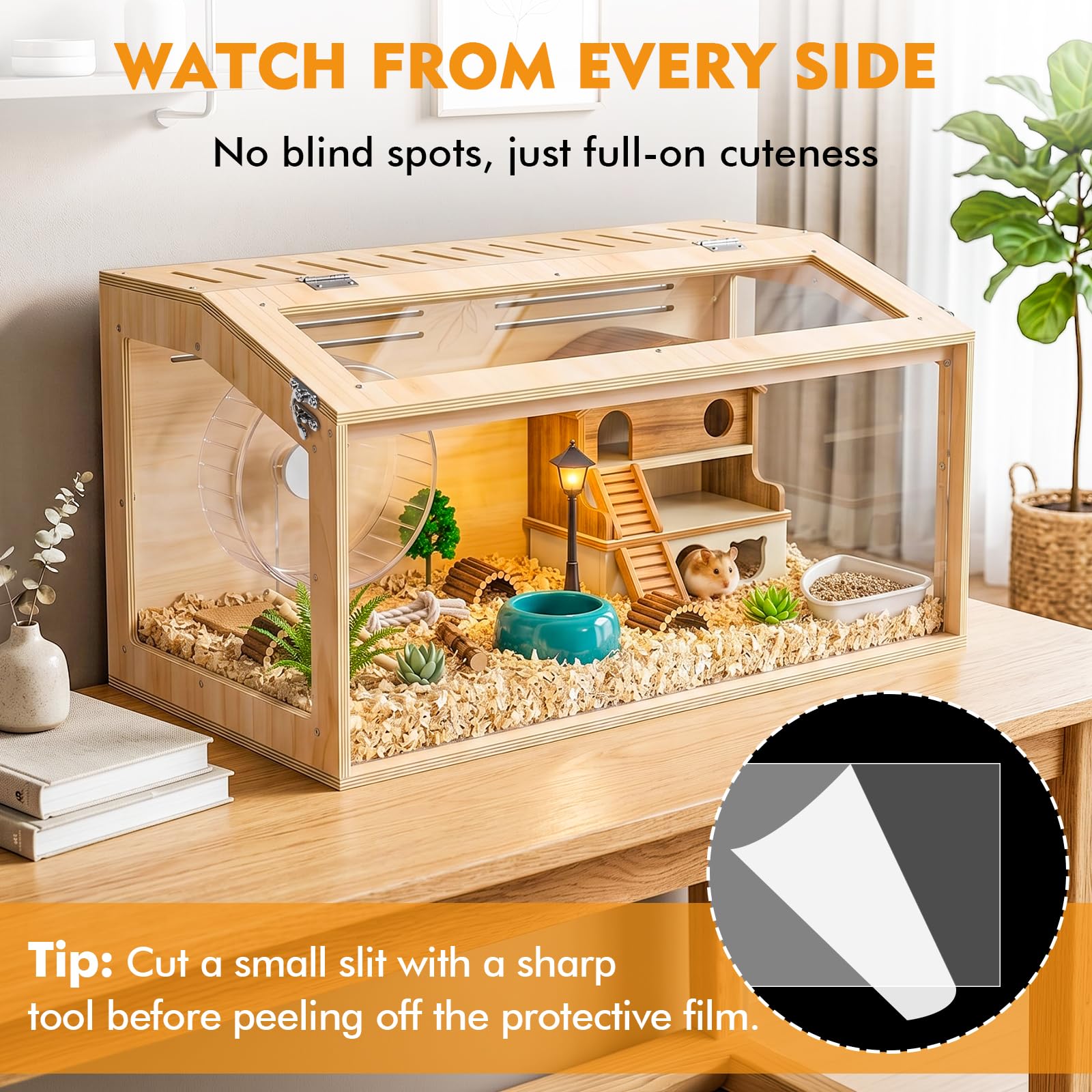 XiaZ Hamster Cage - Panoramic View -2 XiaZ Hamster Cage - Panoramic View -2