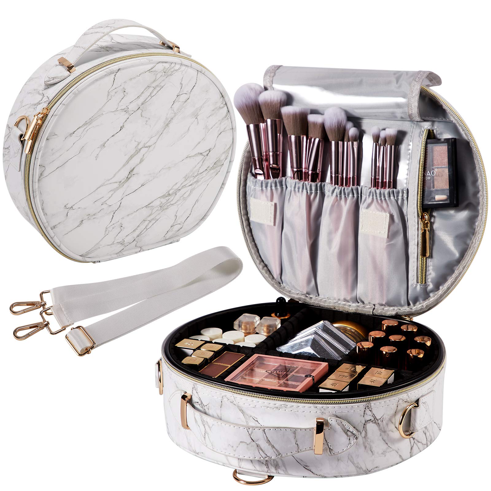 round makeup case