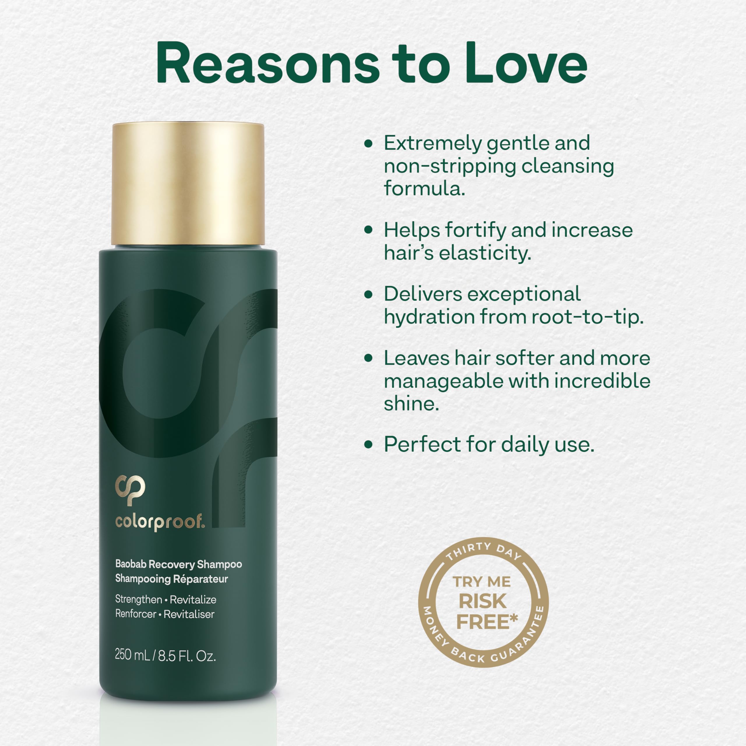 ColorProof Baobab Recovery Szampon dla Unisex 8,5 uncji Szampon