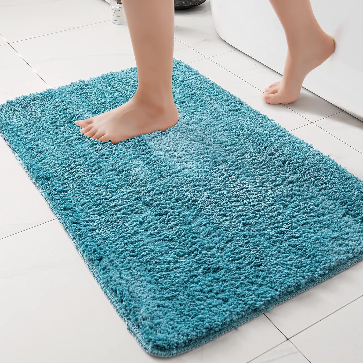 EMEMA Bathroom Rugs Non Slip Bath Rug Shaggy Bath Mat
