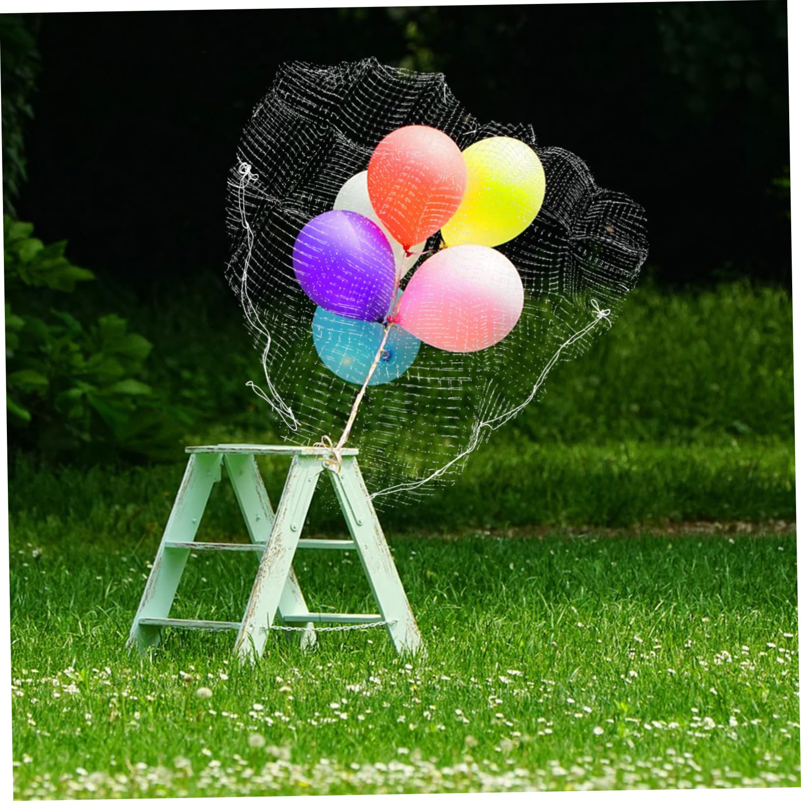 Rete per Palloncini a Cuore Bianca in Pp 51 Pollici per Eventi | Matrimoni e Proposte, Decorativa, Stile Romantico, Aggiunge Senso di Cerimonia, Mesh Ampia