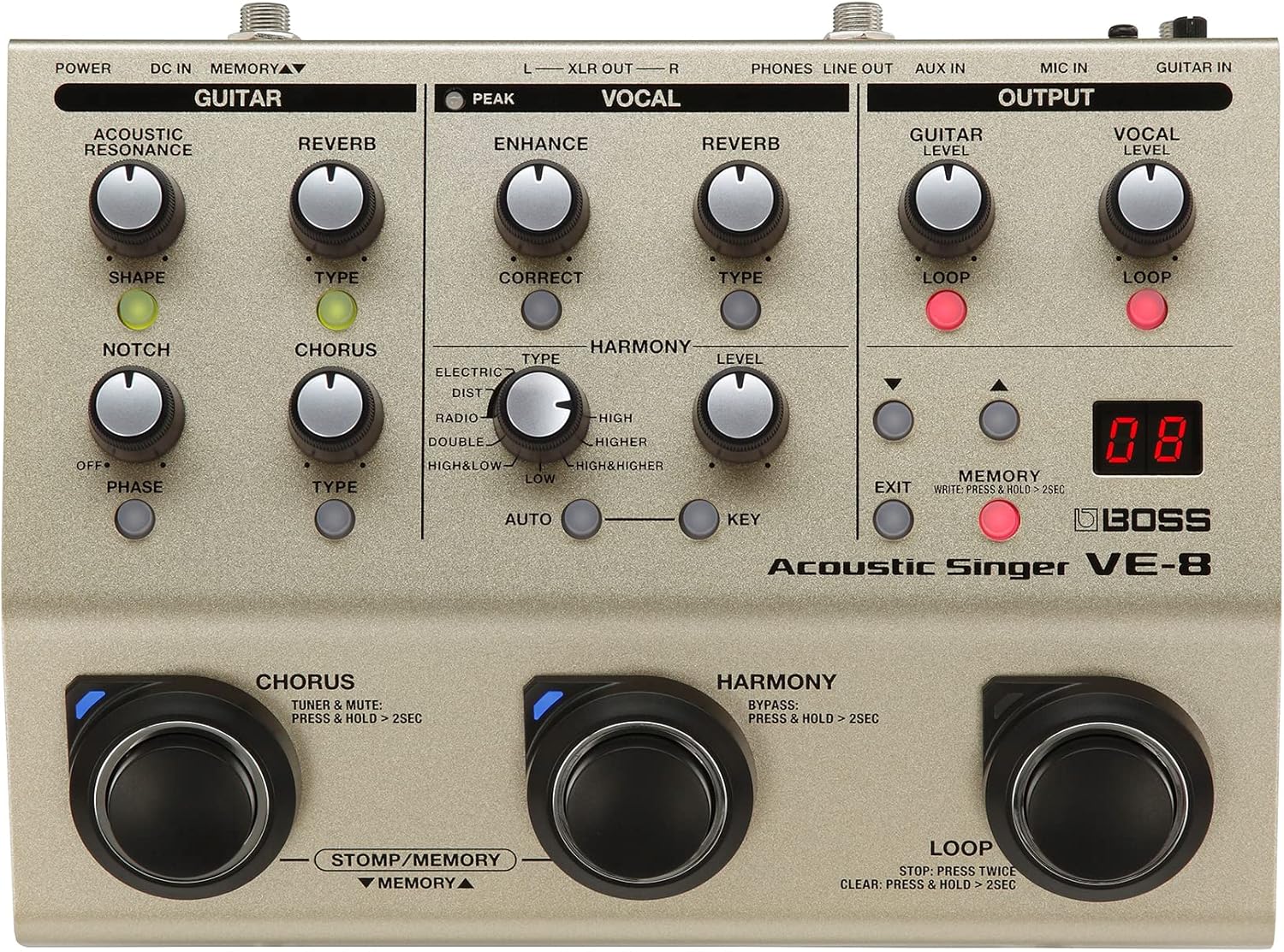 Boss VE-8 Acoustic Singer Boss VE-8 Acoustic Singer