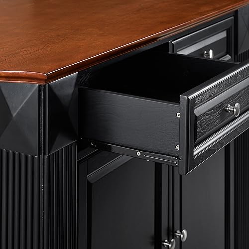 Miniatura 11 de Crosley Furniture Isla de cocina Drop LeafBarra de desayuno, negro