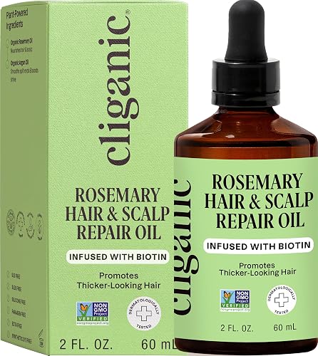 Cliganic Rosemary Oil for Hair & Scalp 2 Fl Oz