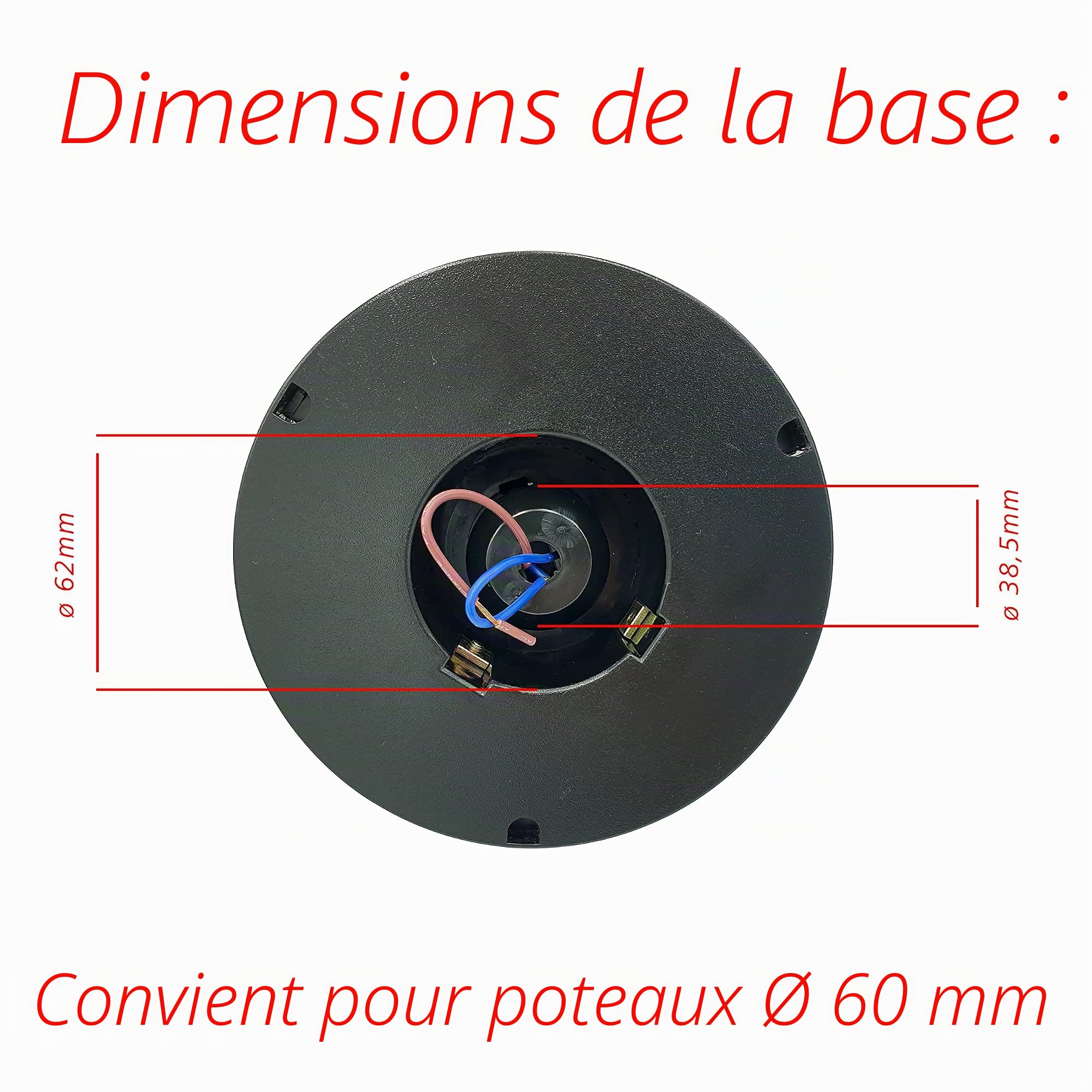 Velamp Globe de jardin, lampadaire d'extérieur 300 mm, douille E27, compatible LED, étanche IP44, sphère pour jardin, parcs, copropriétés, terrasses. Blanc (Lot de 2)