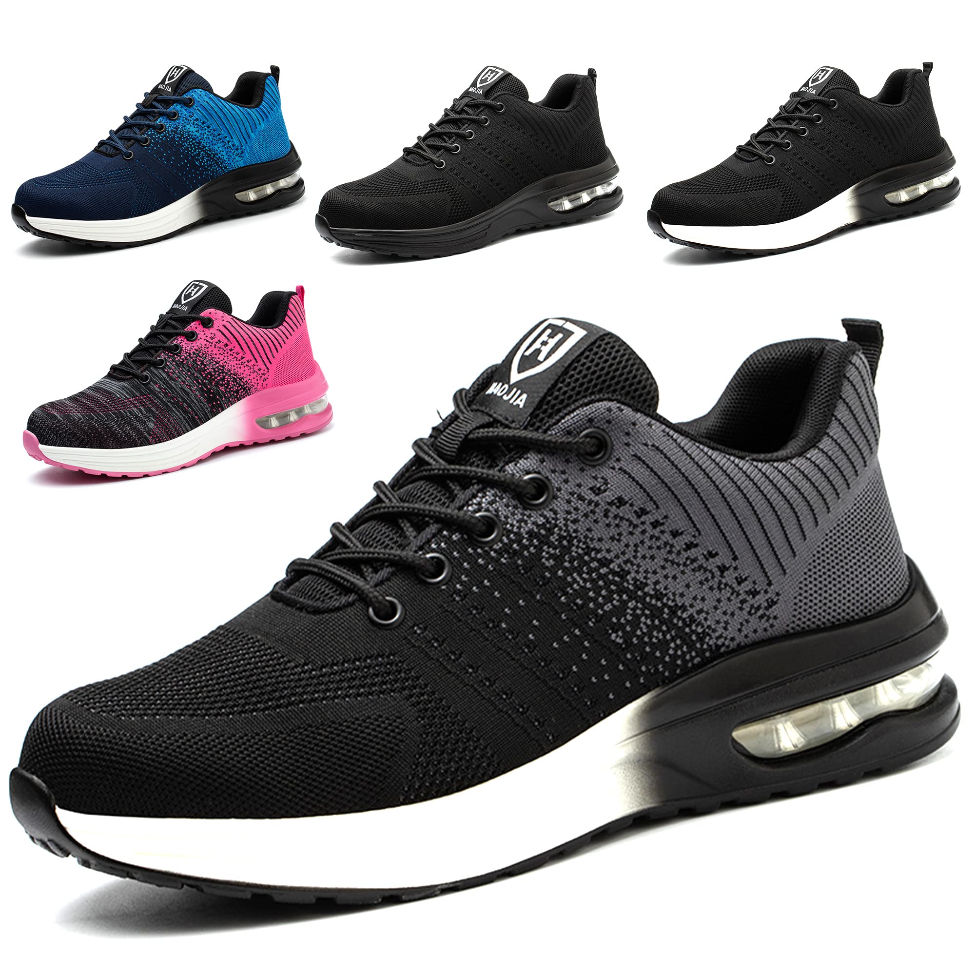 Scarpe Antinfortunistiche Scarpe da Lavoro Scarpe Sportive Leggere con Punta in Acciaio Sneakers Traspiranti con Puntale in Acciaio Uomo o Donna Taglia 35-46