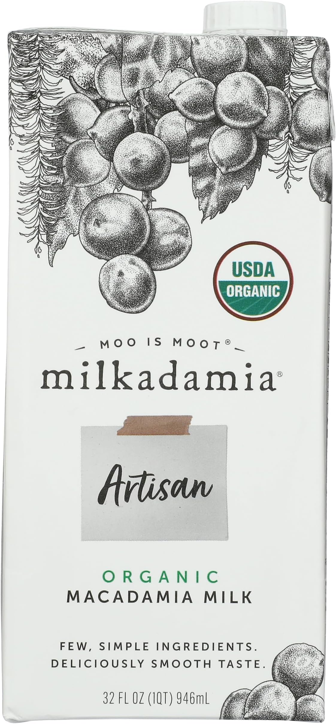 Milkadamia Organic Artisan Macadamia Milk 32 FO
