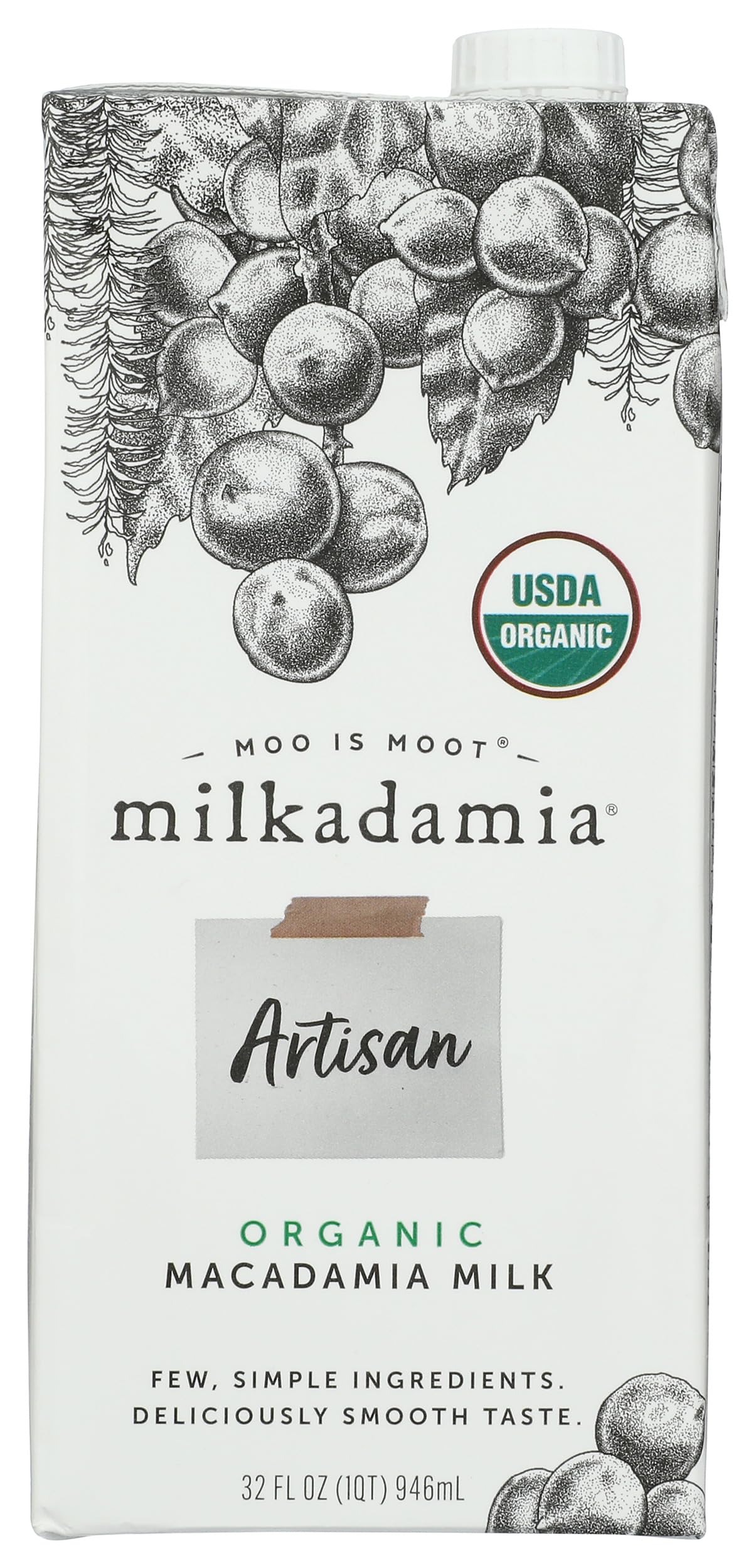 Amazon.com: Milkadamia Organic Artisan Macadamia Milk 32 FO