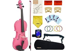 Premium 1/4 Fiddle Violin Outfit in Pink for Beginners