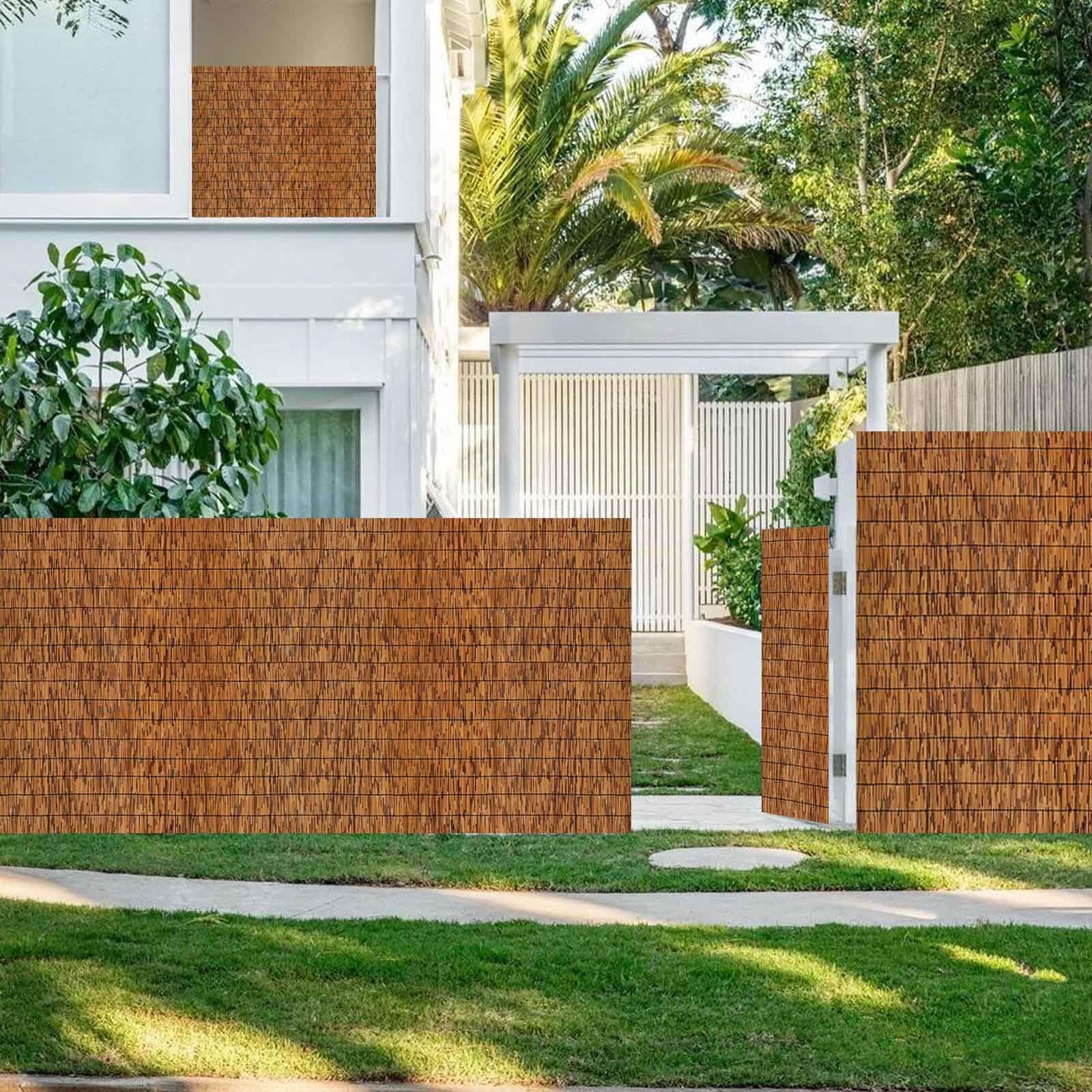 Bambus-Sichtschutzzaun, 1 m Hhe, natrlich und einfach zu installieren,  Bambus-Sichtschutz fr Balkon, Wind- und Sichtschutz,  Outdoor-Sichtschutzlsung, umweltfreundliches Design : Amazon.de: Garten