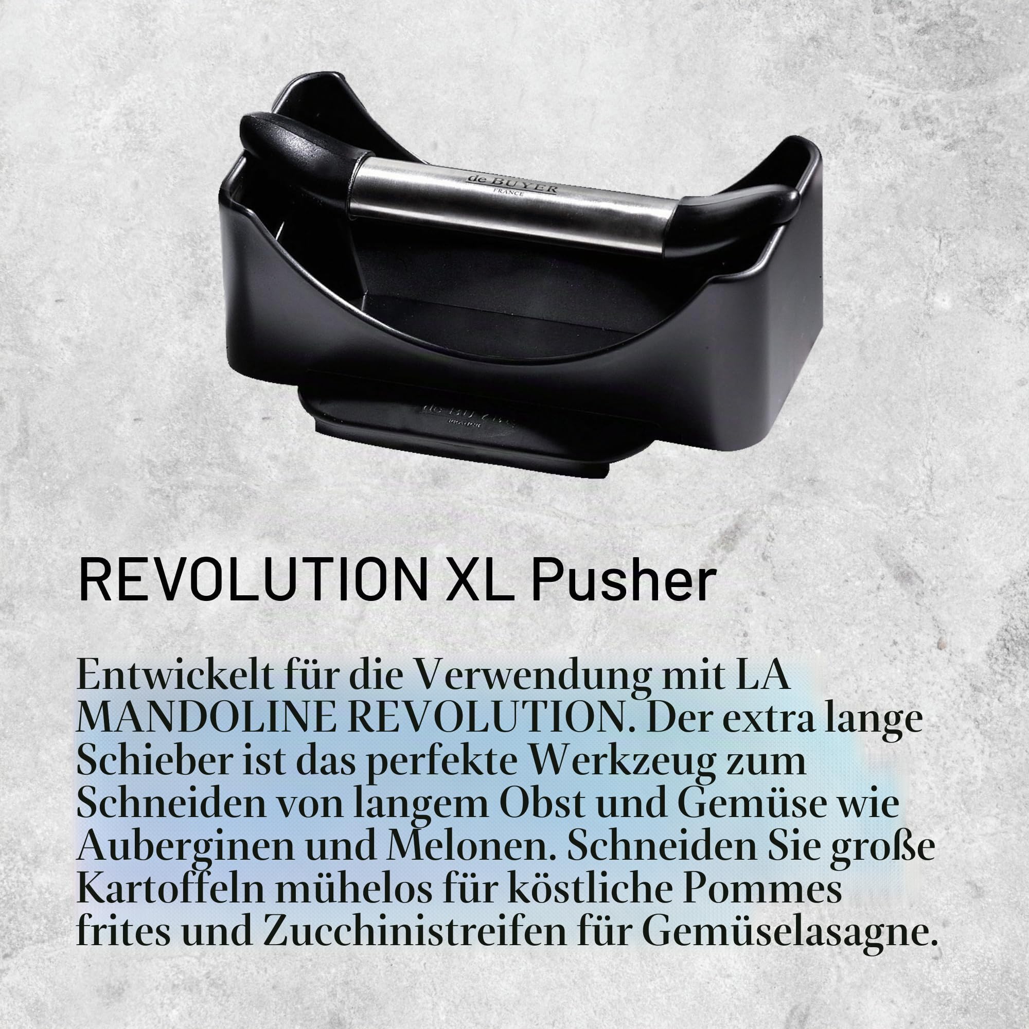 DeBuyer 2012.55 Schutzschieber, Edelstahl, schwarz, 24 x 21,2 x 9,2 cm