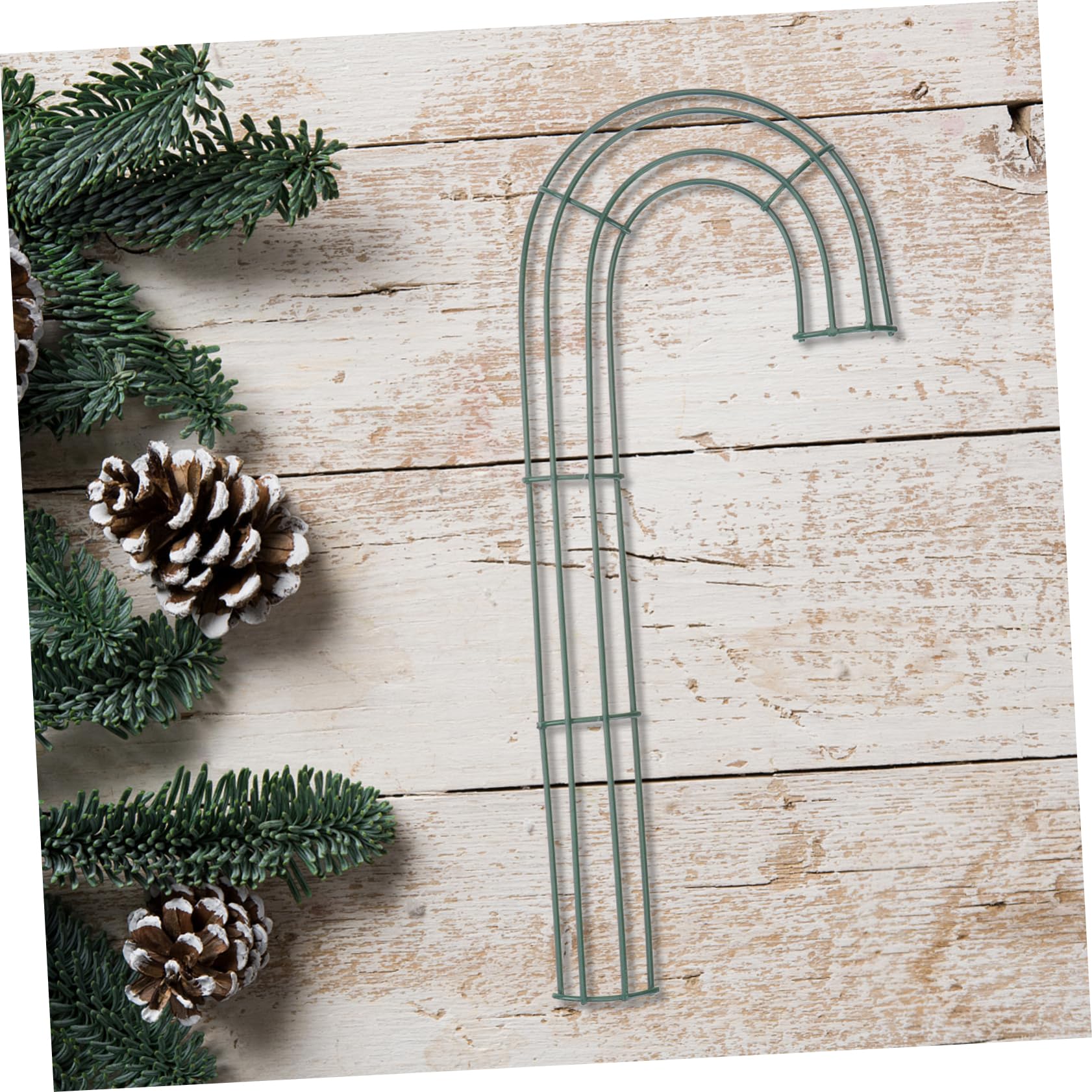 PRETYZOOM 8 STK Girlande Reifen Aufkleber Für Duschtüren Krippenzubehör Blumenkranz Blumenhandwerk Kranzform Süßigkeitengirlande Swag-Kranz-Rahmen Weihnachtskranz Rahmen Green Eisen