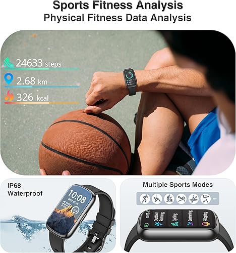 Miniatura 4 de Rastreador de actividad física, relojes inteligentes para mujeres y hombres con monitor de frecuencia cardíaca 247presión arterialoxígeno en sangre,