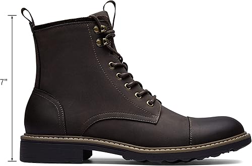 Miniatura 4 de Vostey Botas para Hombre Botas de Motocicleta Casuales para Hombre con Cremallera Botas Chukka de Moda para Hombre