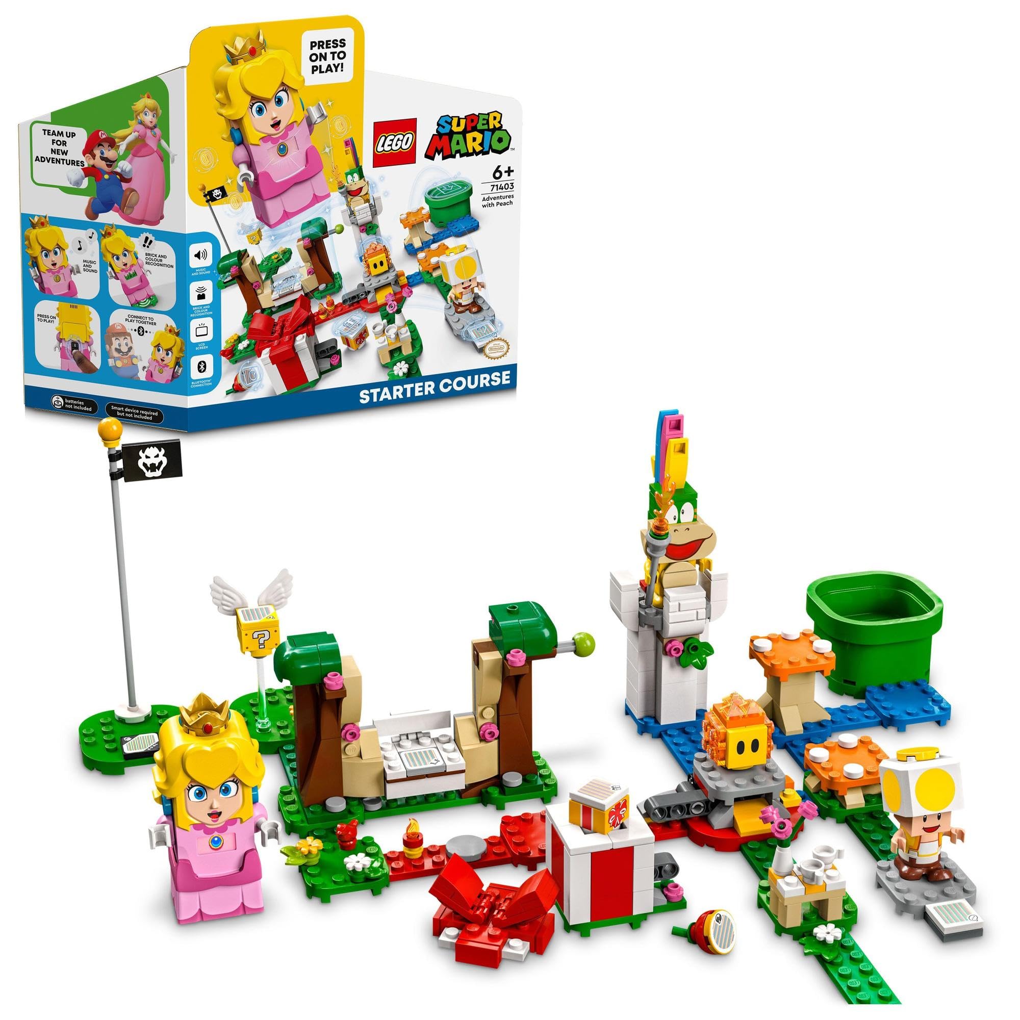 レゴ(LEGO) スーパーマリオ レゴ ピーチ と ぼうけんのはじまり 〜 スターターセット 誕生日プレゼント 71403 おもちゃ ブロック プレゼント テレビゲーム 男の子 女の子 6歳以上