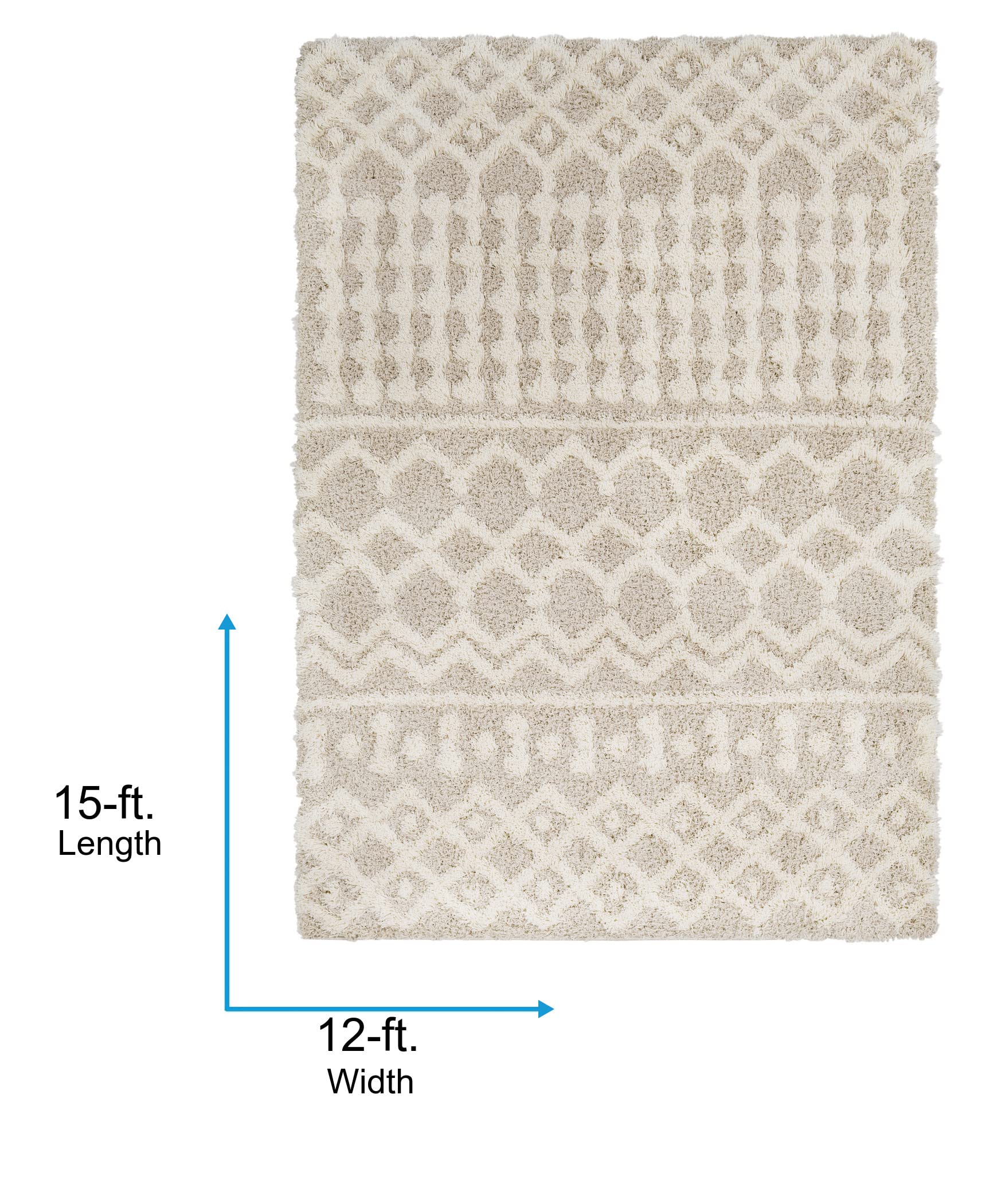 Amazon.com: Livabliss Hapsburg Moroccan Shag Area Rug,12' x