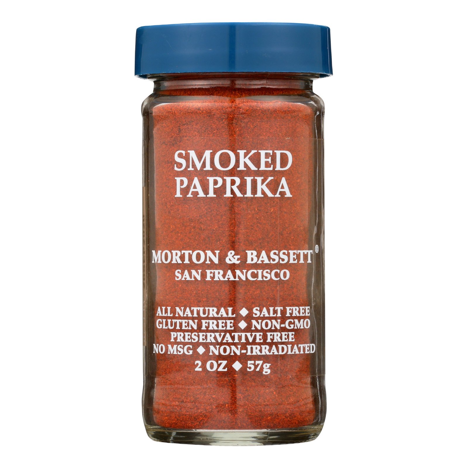 Morton & Bassett Smoked Paprika Spice, 2.0oz – Salt-Free, Non-GMO, Smoky & Rich All Purpose Seasoning