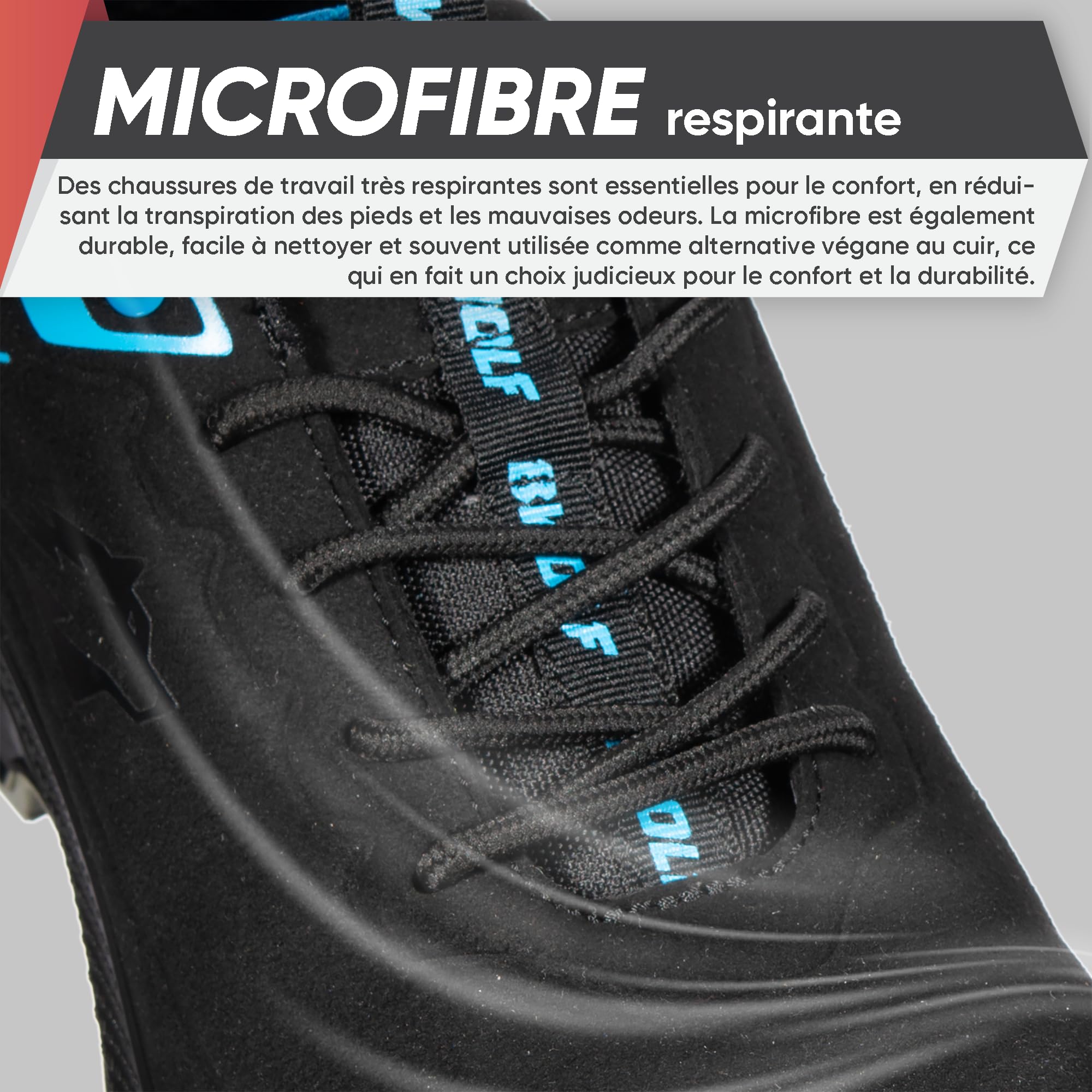 BWOLF Noir S3S Chaussures de Sécurité Homme S3 ESD – Embout Composite, Semelle Kevlar, Antidérapantes & Imperméables à l’Huile – Chaussures de Travail Noires S3S