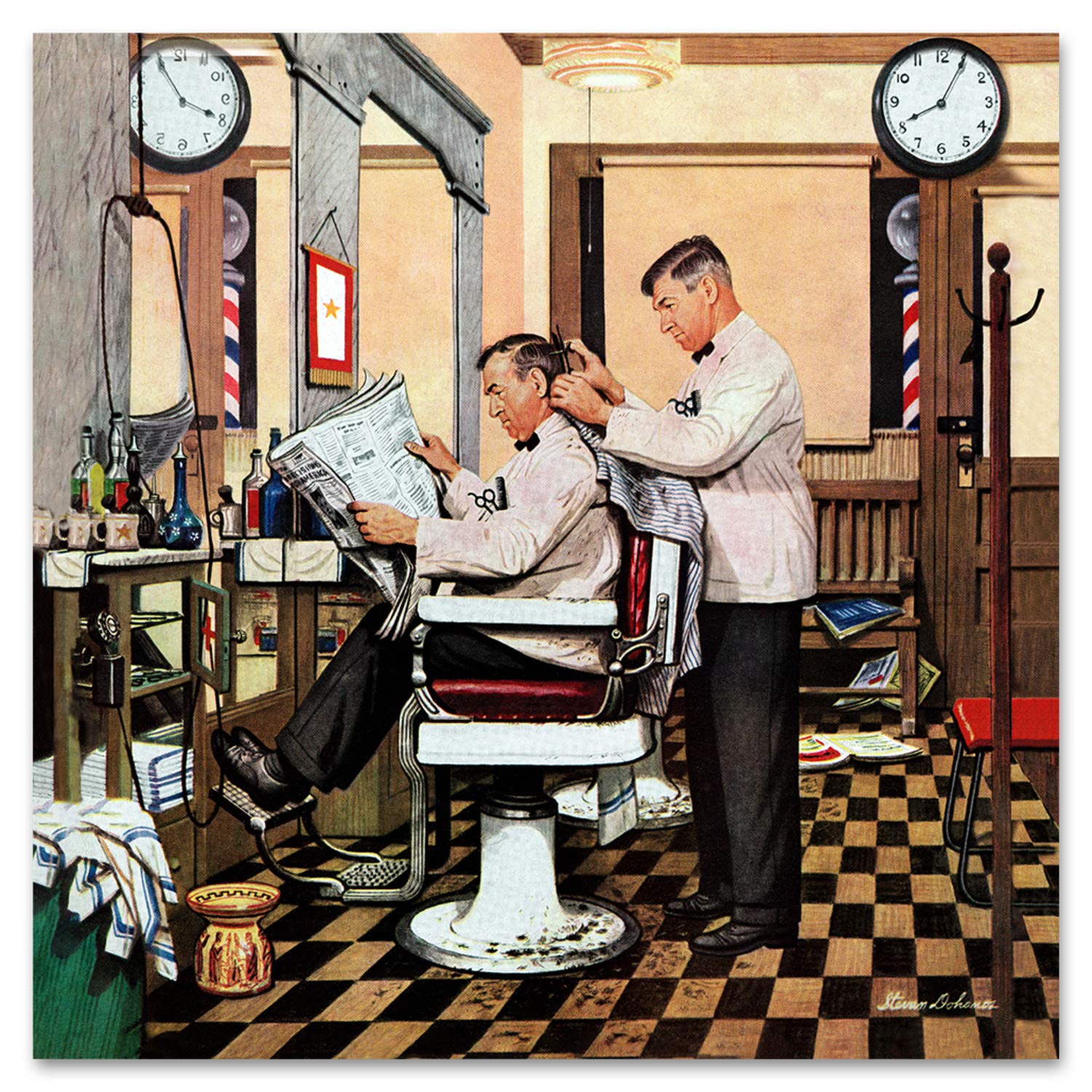 Quadro Moderno 'The Show Must Go On' Su Vetro Acrilico - 35x50 Cm, Pronto Da Appendere, Made In Italy