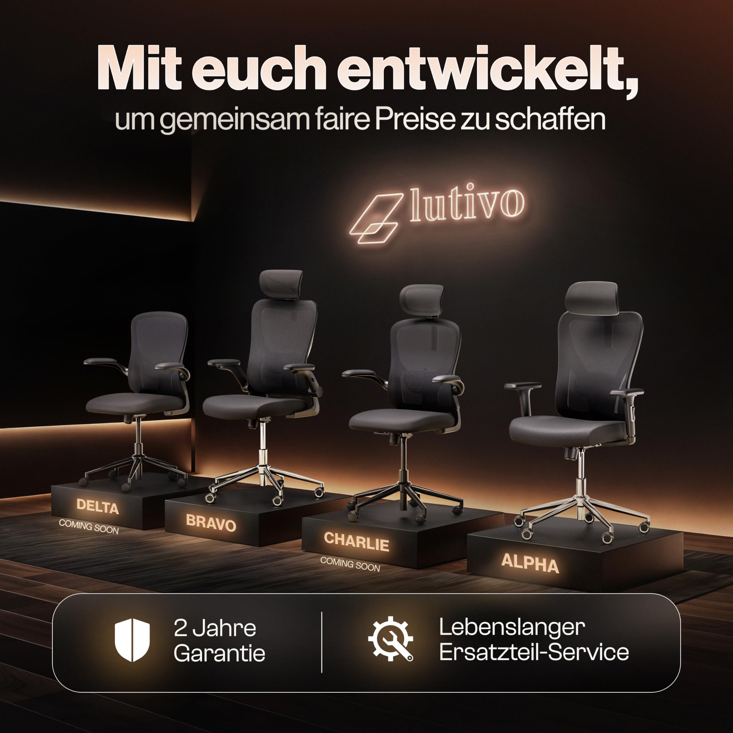 Bravo Bürostuhl ergonomisch [ORIGINAL] Schreibtischstuhl ergonomisch mit 8 Komfort-Einstellungen | Gaming Stuhl & Drehstuhl für Zuhause & Bürobedarf | Bürosessel und Chefsessel bis 150kg