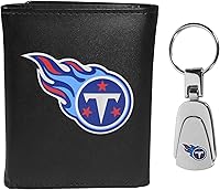 Vista 16 de Siskiyou Sports NFL unisex Tri-fold Wallet & Steel Key Chain