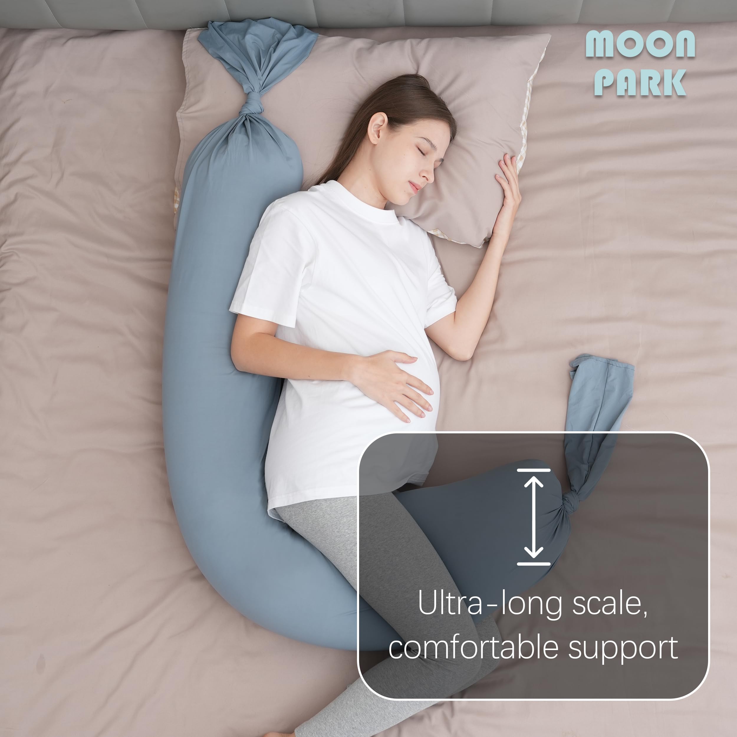 MOON PARK (ムーンパーク) 睡眠用妊娠枕 - I型 全身マタニティピロー 