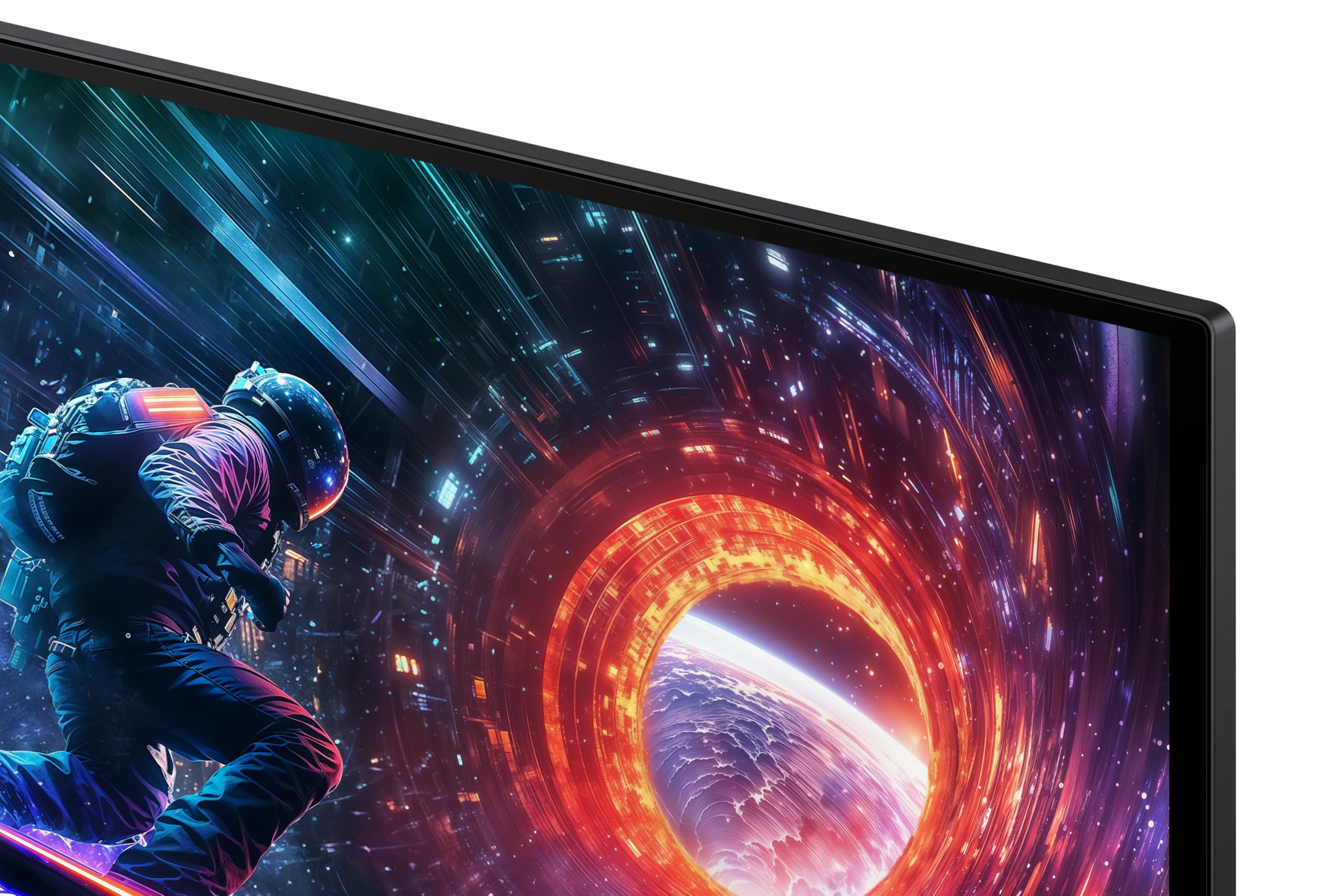 Samsung 27" Odyssey QD-OLED G5 Gaming Monitor (Smartchoice) |QHD 2560 x 1440|180 Hz|0.03ms|Pantone-Validated|G-Sync|Free Sync|Glarefree|Ports-DP,HDMI,Headphone|1 Billion Color| LS27FG502SWXXL|Black — Amazon image 12