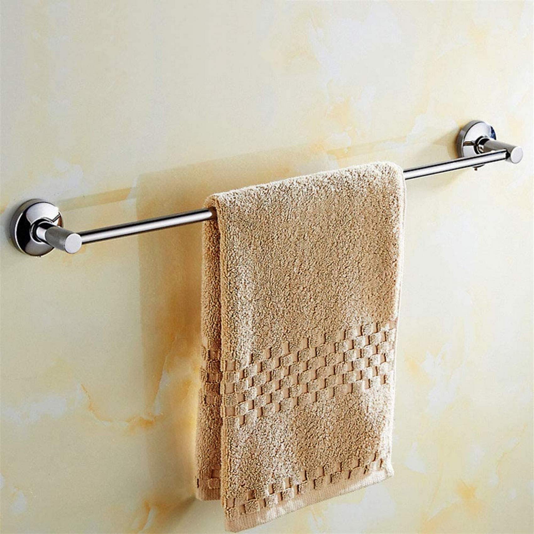 FGXHHS Punch-free 304 stainless steel Towel bar,Hanging rod,Toilet Length Bold towel rack,Single rod Polished finish For Bathroom Kitchen Office.Punch-B 40cm(16inch)