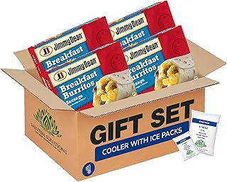 Salutem Vita – Sausage Breakfast Burritos, Frozen Breakfast Gift Set 1,1 lbs – Pack of 4