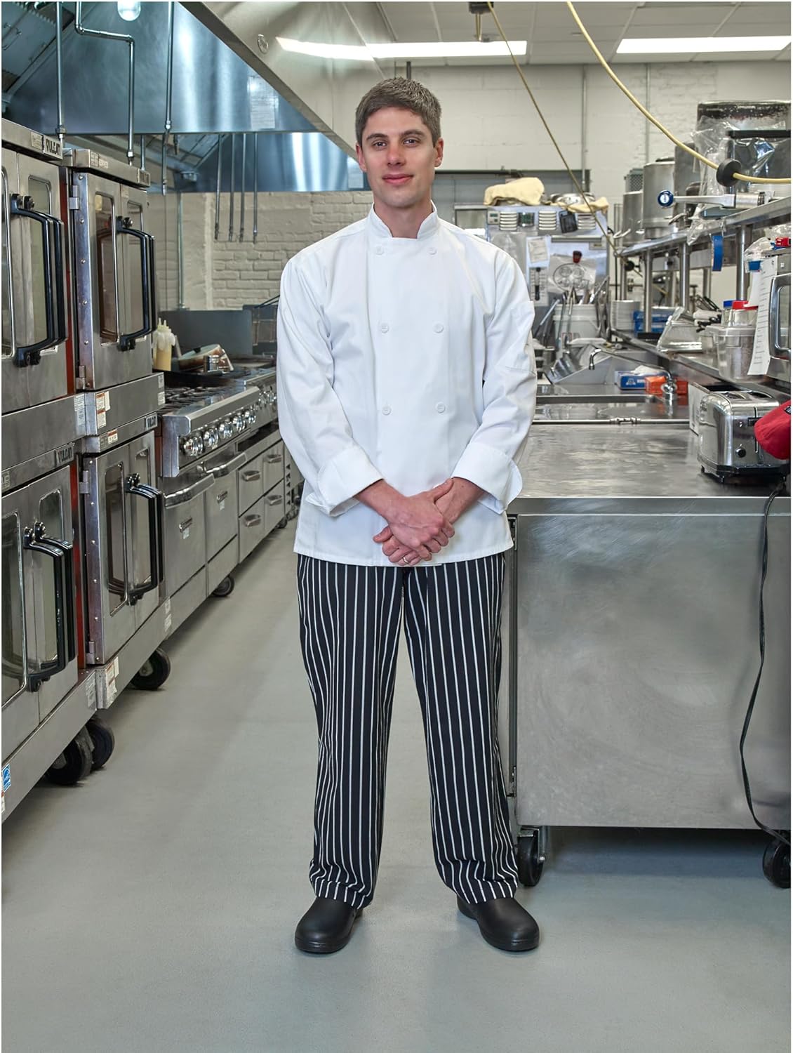 Mercer Culinary Mens Unisex Chefs-jackets, White, Small US - Image 6