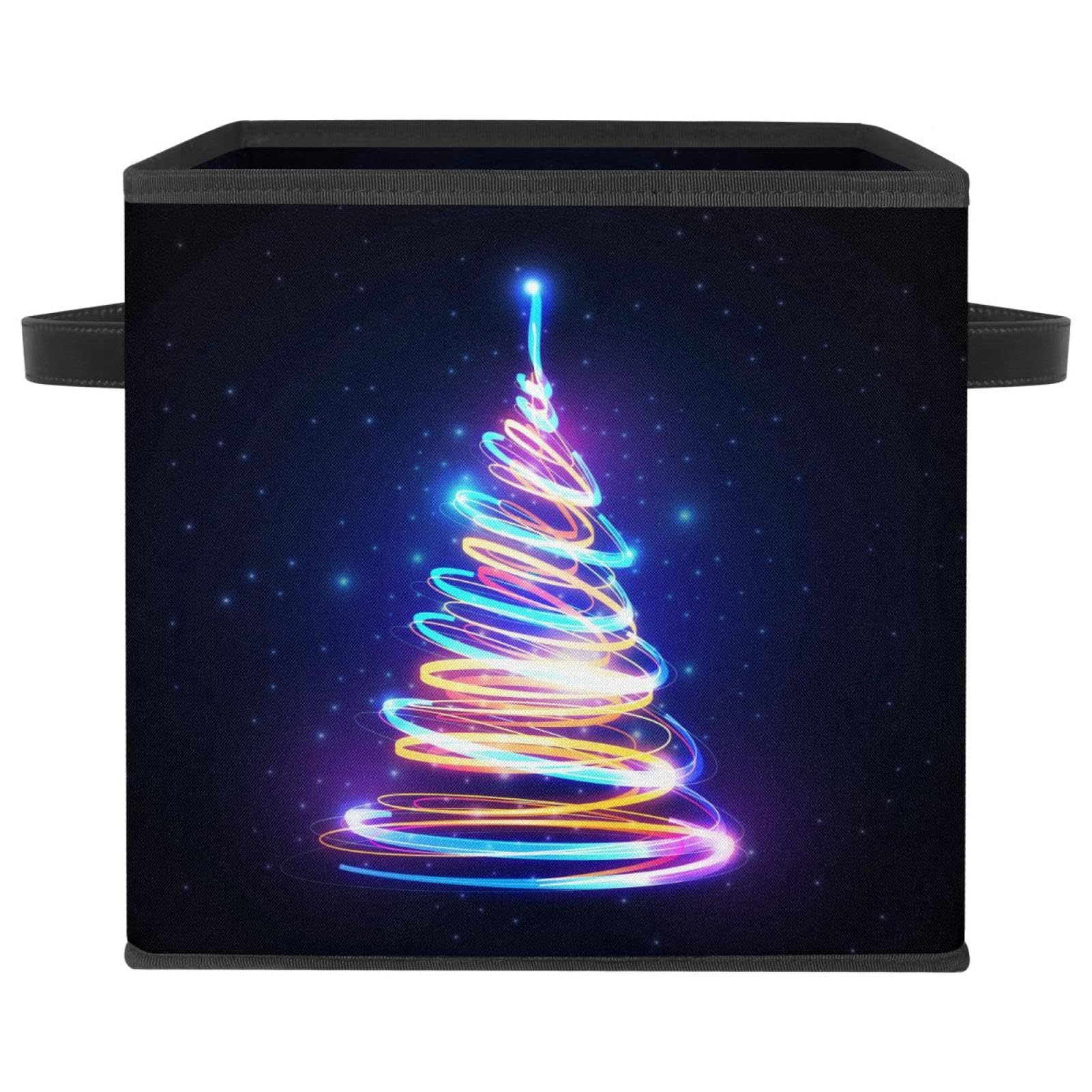 Organiseur en tissu pliable motif Noël pour ranger les jouets dans le placard
