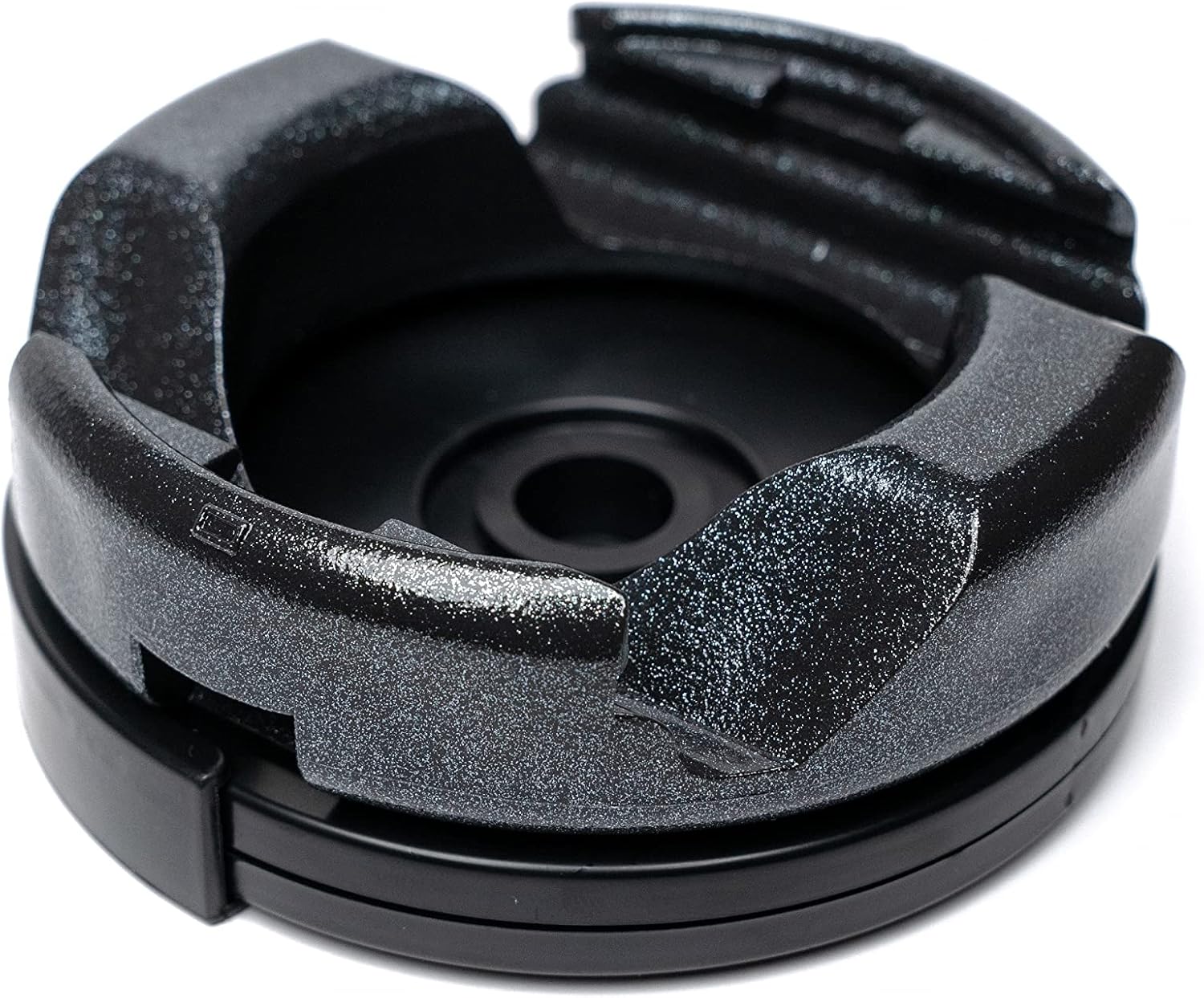GoDonut Plus+ Glazed Phone Stand (Swivel Base) - Portable Mount Accessory - Charging Port Access - Compatible with Tablet, iPhone & Most Smartphones - Black