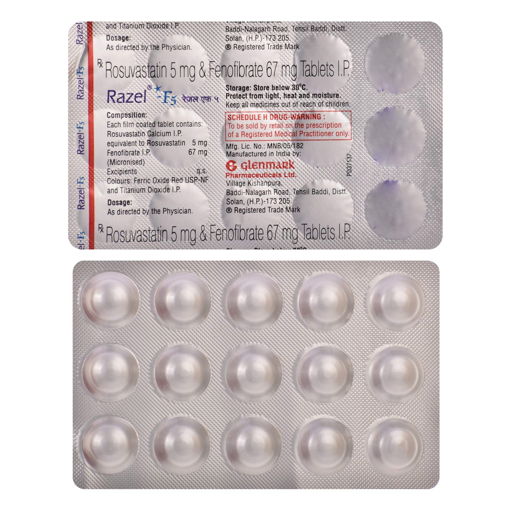 Razel F5 - Strip of 15 Tablets