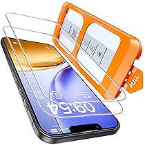 TOCOL Pellicola Protettiva per iPhone 17e 6,1 Pollici, Vetro Temperato 9H, Rimozione Automatica Della Polvere, HD e Senza Bolle, Anti Graffio, Copertura Completa, Compatibile con Custodie, 2 Pezzi
