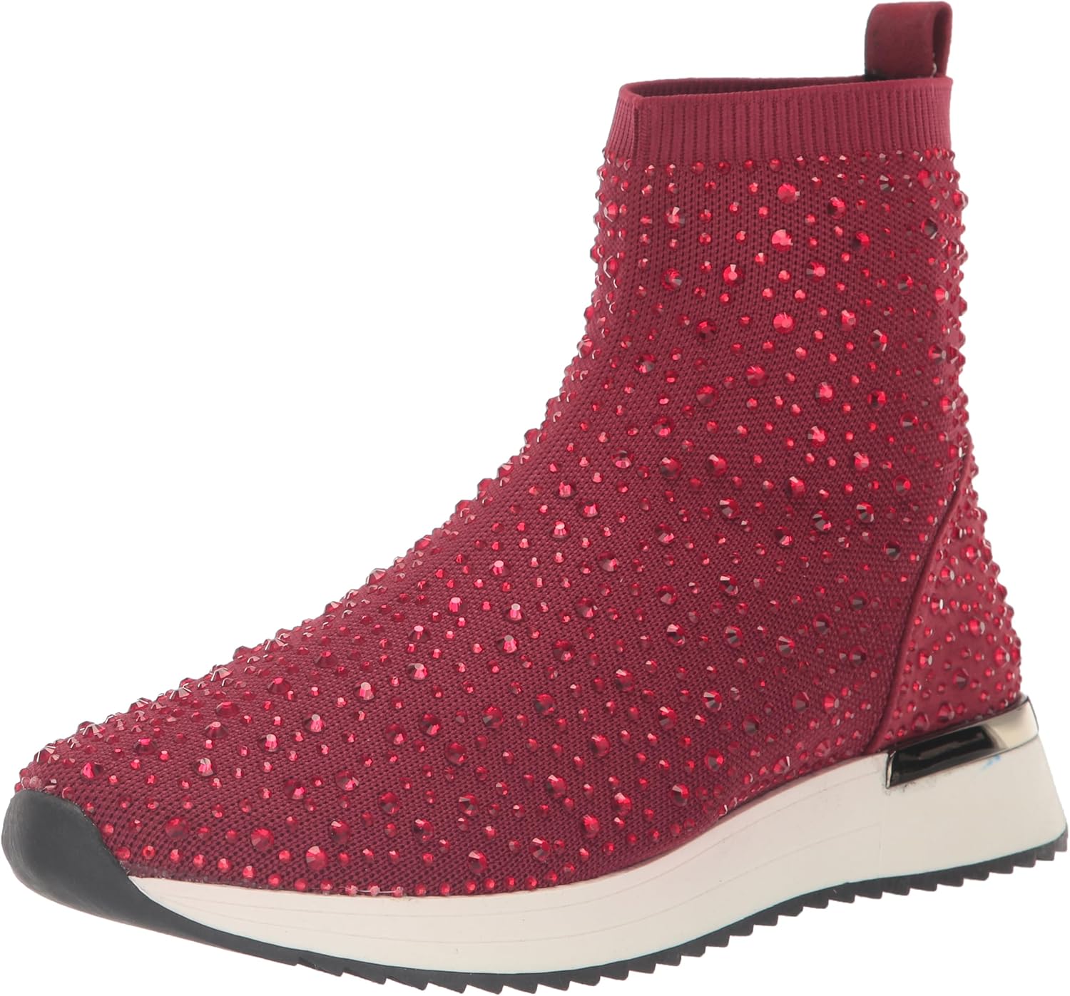 Kenneth Cole REACTION Women's Cameron JWL High Top Sneaker, Brick, 8.5