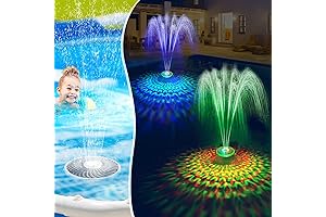 Solar Pool Lights Floating 2024 Upgraded Solar Pool Fountain with Light Show