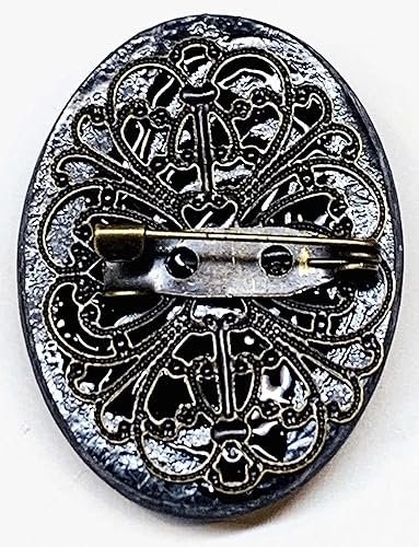 Scottish Thistle Cameo Brooch