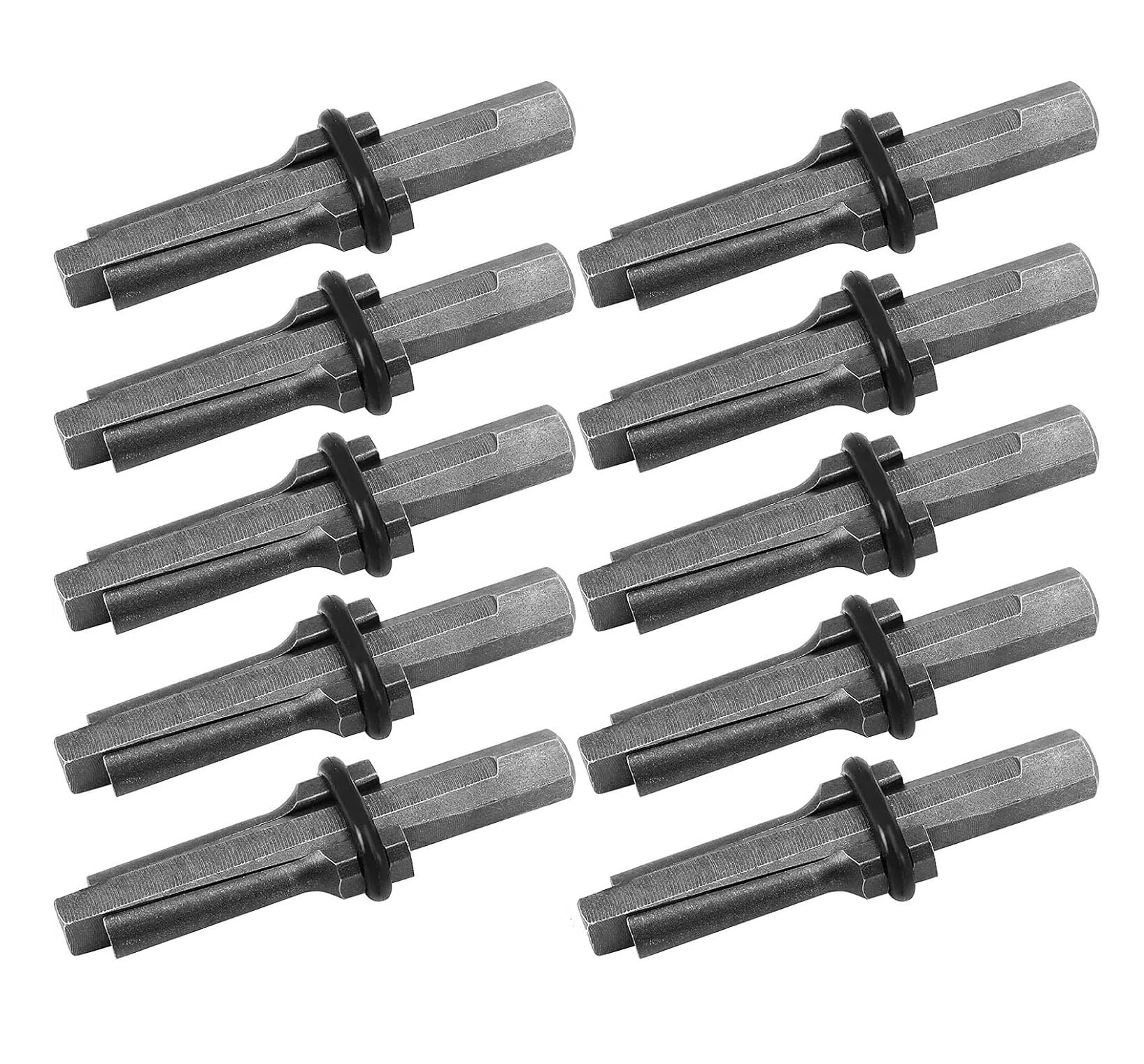 ZagYing 5/10Pcs Wedge and Feather Shims Heavy Duty Stone Splitting Tools for Concrete Rock Stone Splitter Marble Granite Hand Tools(18 mm,10 PCS)